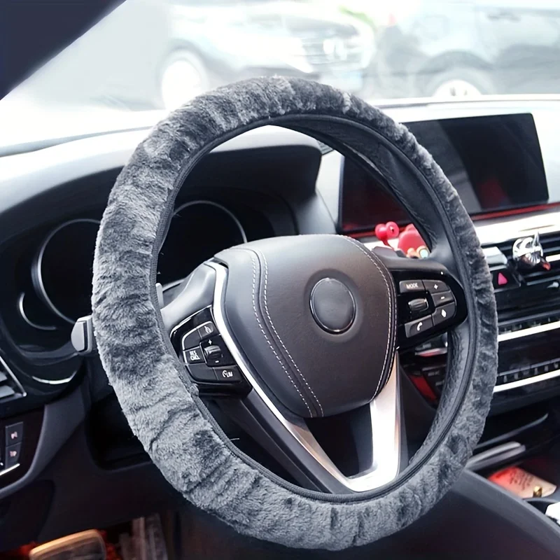 

Car plush steering wheel cover car handlebar cover steering wheel cover