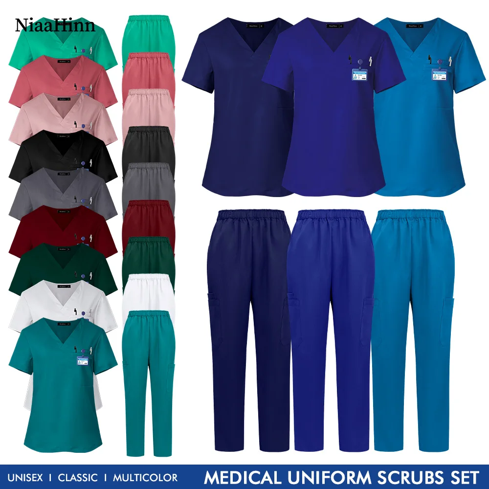 Wholesale Operating Room Medical Uniform Scrubs Hospital Working Scrubs Set Surgical Supplies Nurse Dental Surgery Suit Workwear