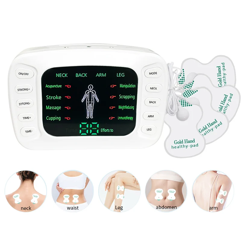 

Tens Fisioterapia Muscle Massager For Neck Back Cervical Shoulder Body Massage Muscle Stimulator Physiotherapy Electrode Massage