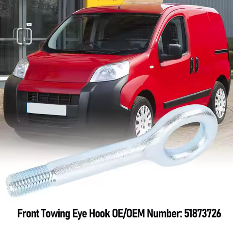 OEM Standard Front Towing Eye Hook Tow Ring Bracket Part 51873726 for Fiat For Doblo Fiorino and Compatible Cars