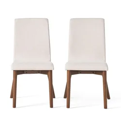 Fabric Cover High Bar Stool Design Wooden Kitchen Modern dining Chair