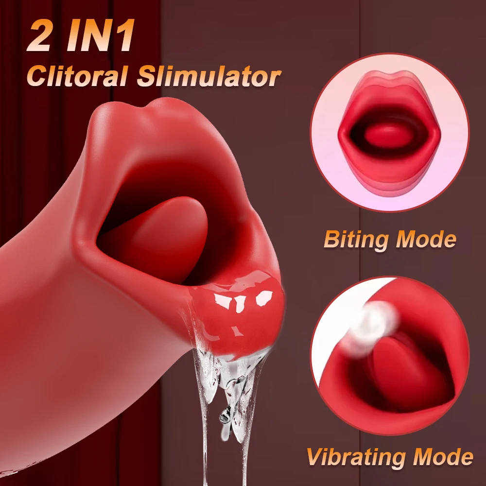 Sex Toys For Women Dildo Vibrator Tongue Licking Sucking G Spot Vibrator Nipple Clit Vibrations Stimulator Female Masturbation