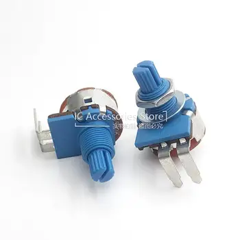 5PCS Potentiometer Mit Schalter B500K B504 Geschwindigkeit Regulierung Dimmen Lampe Bord Mit 2-bein Gebogen Bein und Mutter Unterlegscheibe