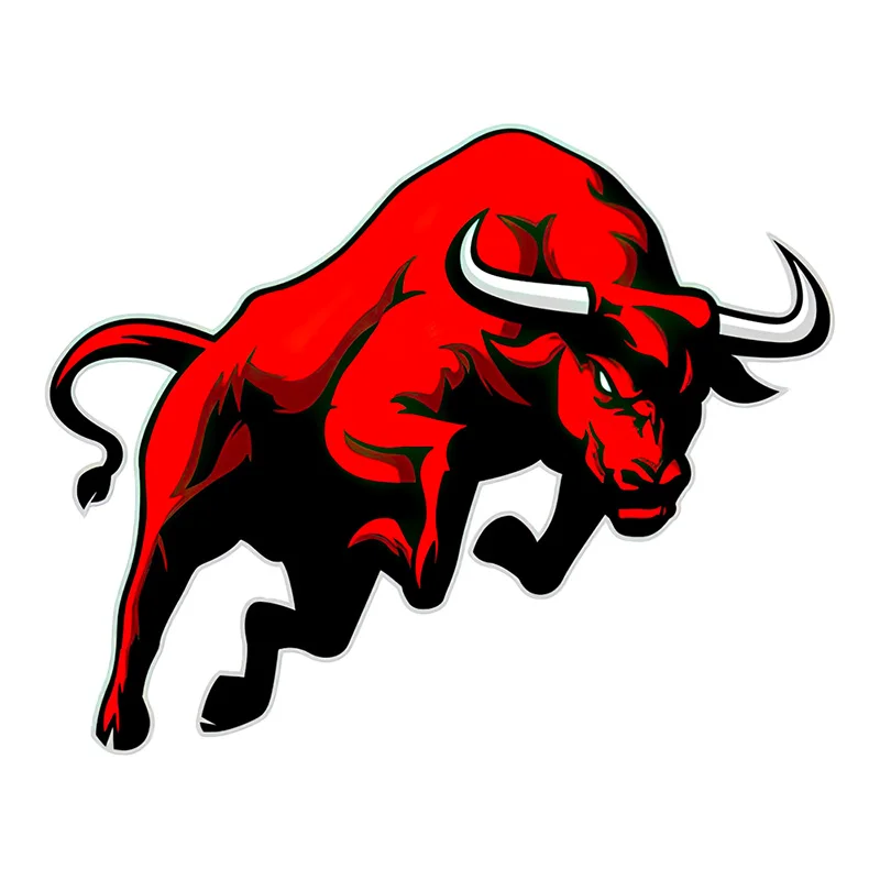 Angry Bull Car Sticker Waterproof Sunscreen Decal Vinyl Decal Car Accessories Decor Pegatinas Para Coches