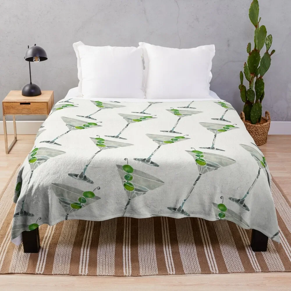

Dirty Martini Throw Blanket Warm Flannel Blanket for Couch Chair Bedroom