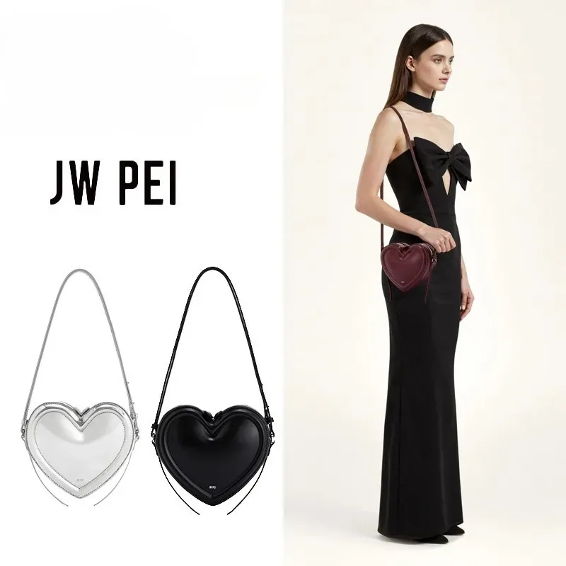 JW PEI-Bolso cruzado 3D con forma de corazón para mujer, bolso de hombro Arlene, bolso de hombro de cuero liso, bolso informal para mujer, bolso de moda