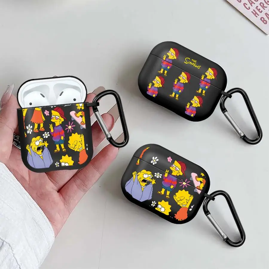 Kopfhörerhüllen Schutzhülle für Airpods Pro Pro3 3 1 Pro2 2 4 The Simpsons Lisa