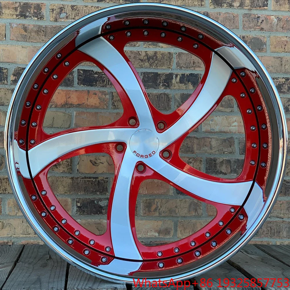 SJ Chrome Sliver Black Rose Gold 22x12 24x14 6x5.5 22 26 Inch Car Rims 24 Inch Forged Wheels for 6x139.7 Wheels