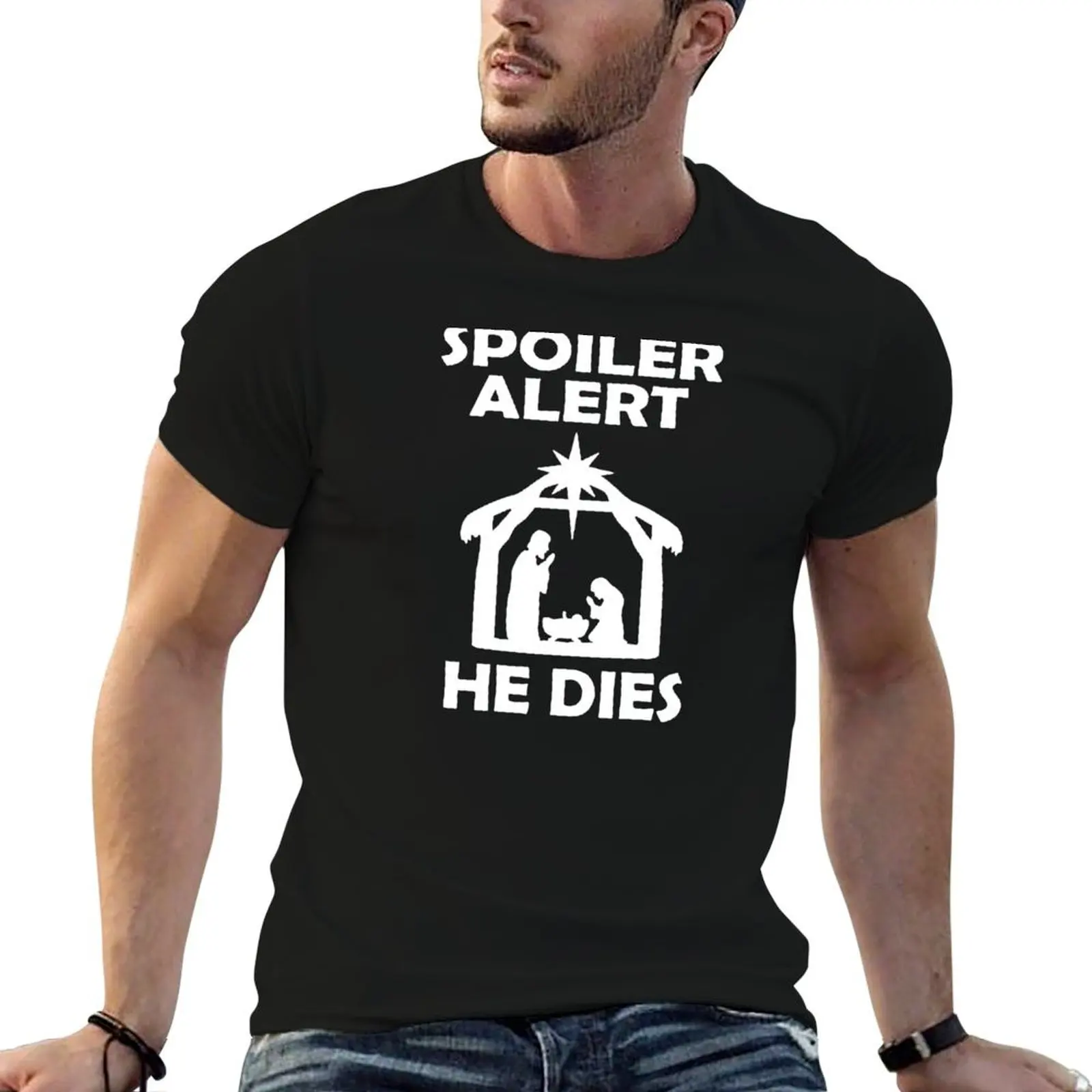 

Christmas Spoiler Alert - Funny Christmas, Easter Meme T-Shirt graphic t shirts for man anime t shirts for man T-Shirt