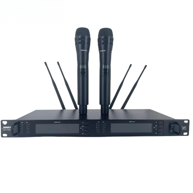 

High Quality 2-Channel Handheld Mic SKM-9900U Frequency Adjustable Wireless Microphone For Stage Church Use