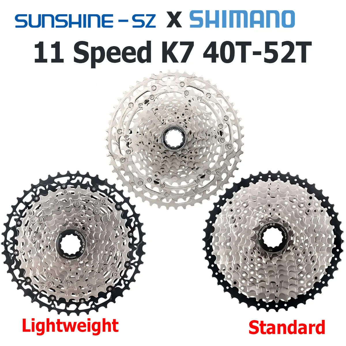 

Sunshine Lightweight MTB 11S Cassette Standard 11V K7 Shimano M5100 42T 51T Mountain Bicycle 11 Speed K7 Sprocket Bike Ratchet