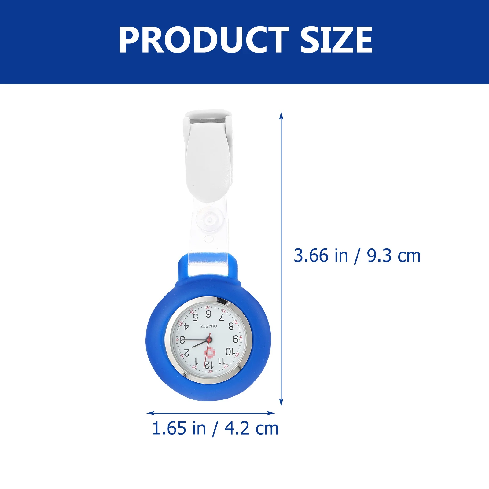 Professional Nurse Pocket Watch with Metal Clip Lightweight Reliable Timekeeping Tool for Hospital Staff Nurse Gift Portable