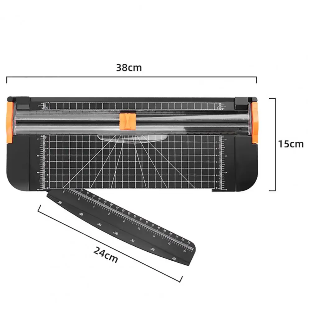 Paper Slicer Safety Side Ruler for Craft Paper Automatic Safety Paper Trimmer with Bidirectional Sharp for Craft