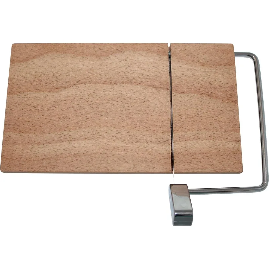 

11-дюймовая разделочная доска из бука с интегрированным серебряным слайсером из нержавеющей стали для подачи мясных изделий, сверхмощная ручная работа