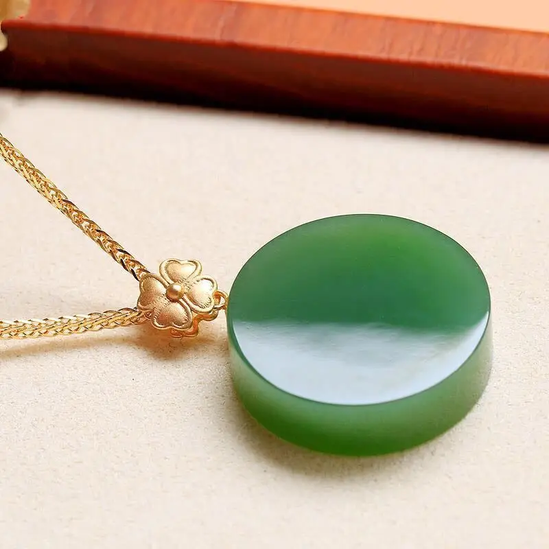 Hotan Jade Jasper Pendant Female Jade Pendant Jade Token No Event Token Round Token Female Pendant