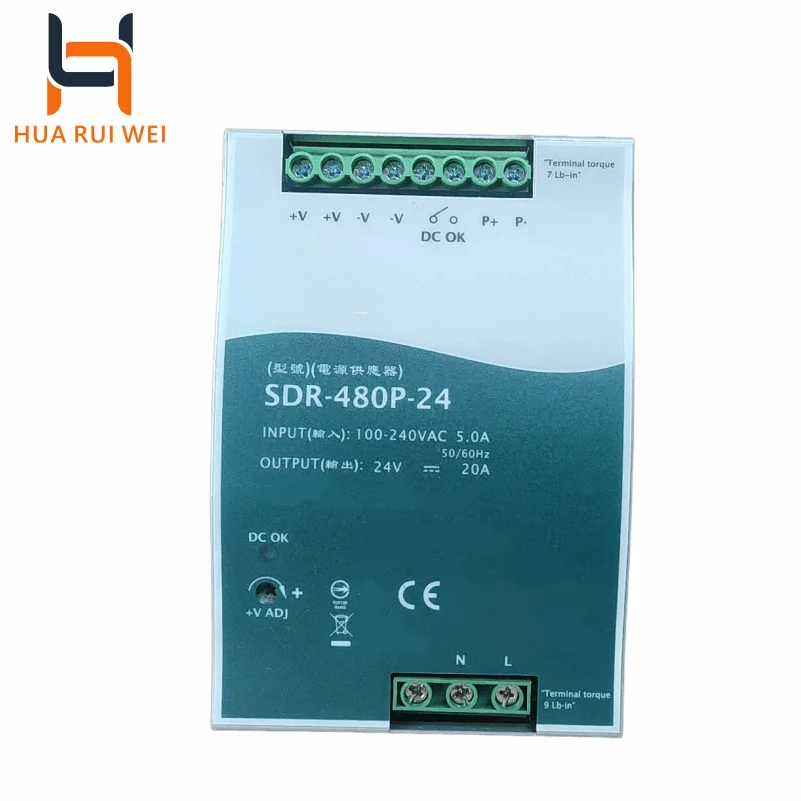 

2026 Hot Sale New SDR-480P-24 Industrial Automation Switch Power Supply