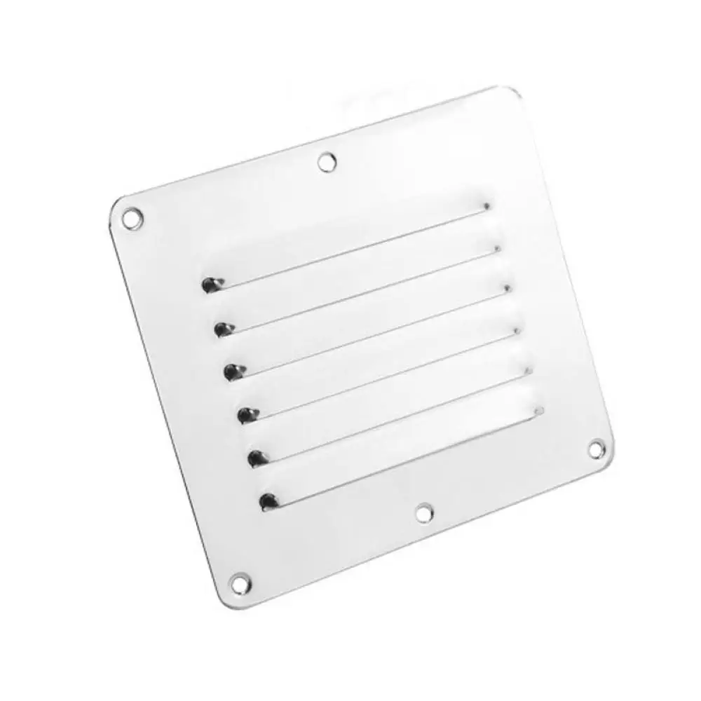 Rectangular Marine Louver Vent Plate 316 Stainless Steel Boat Airflow Grille Exhaust Outlet For Yacht Hardware Parts