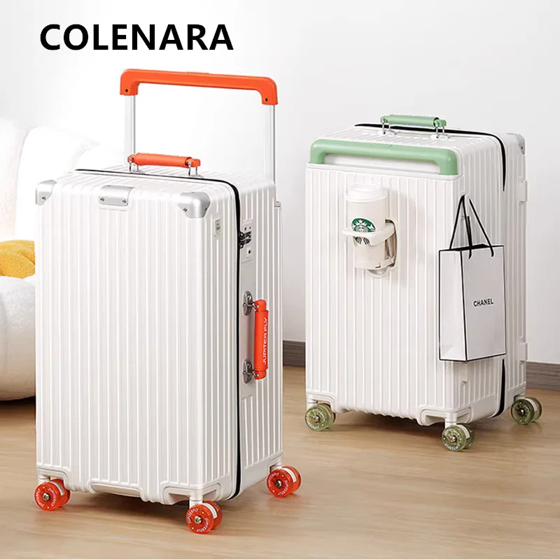 COLENARA Large Capacity Luggage Ultra Light Boarding Case ABS+PC Trolley Case 20