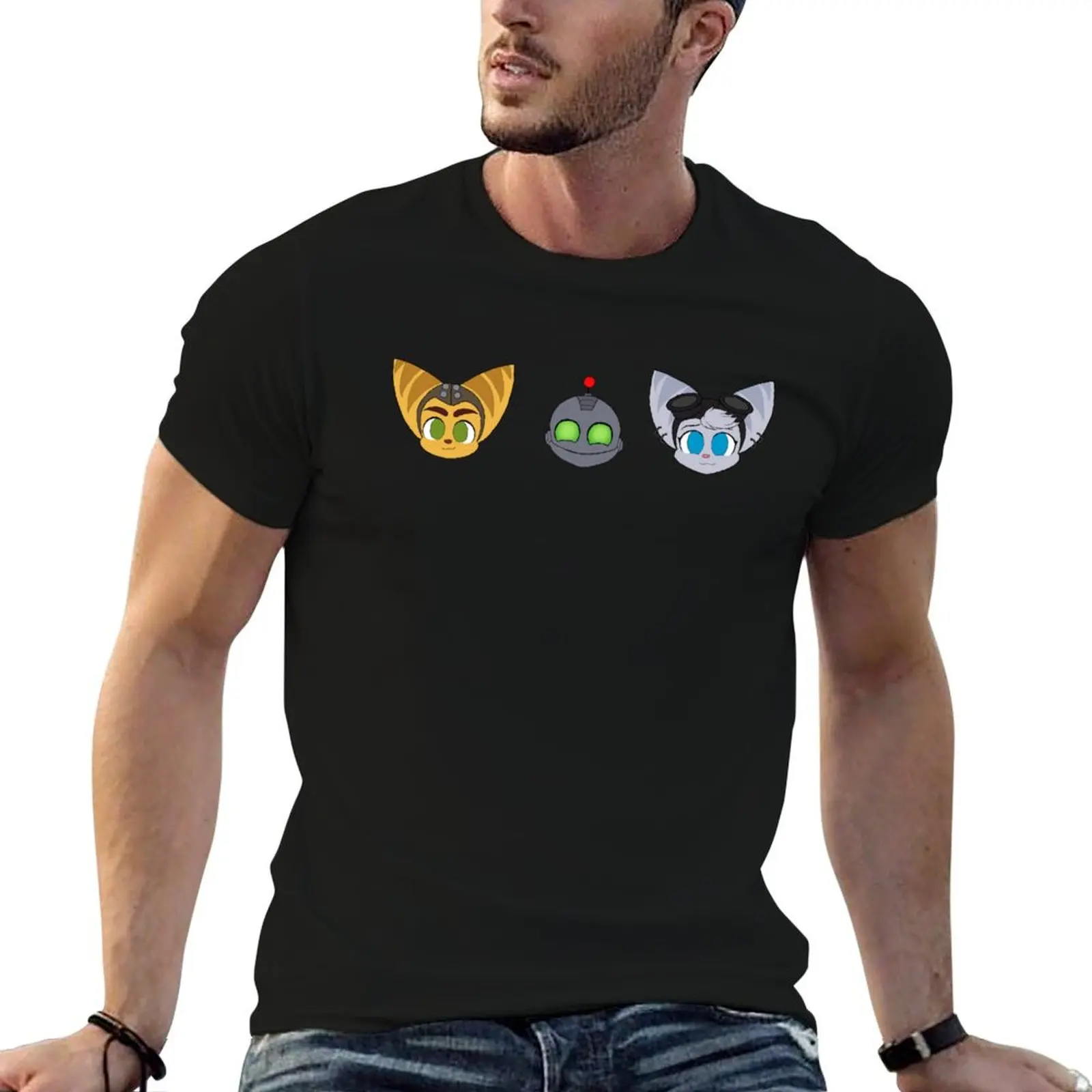 

t Ratchet T-Shirt & shirts Apart Clank: for designer Rift Chibis pack t -- man shirts cotton