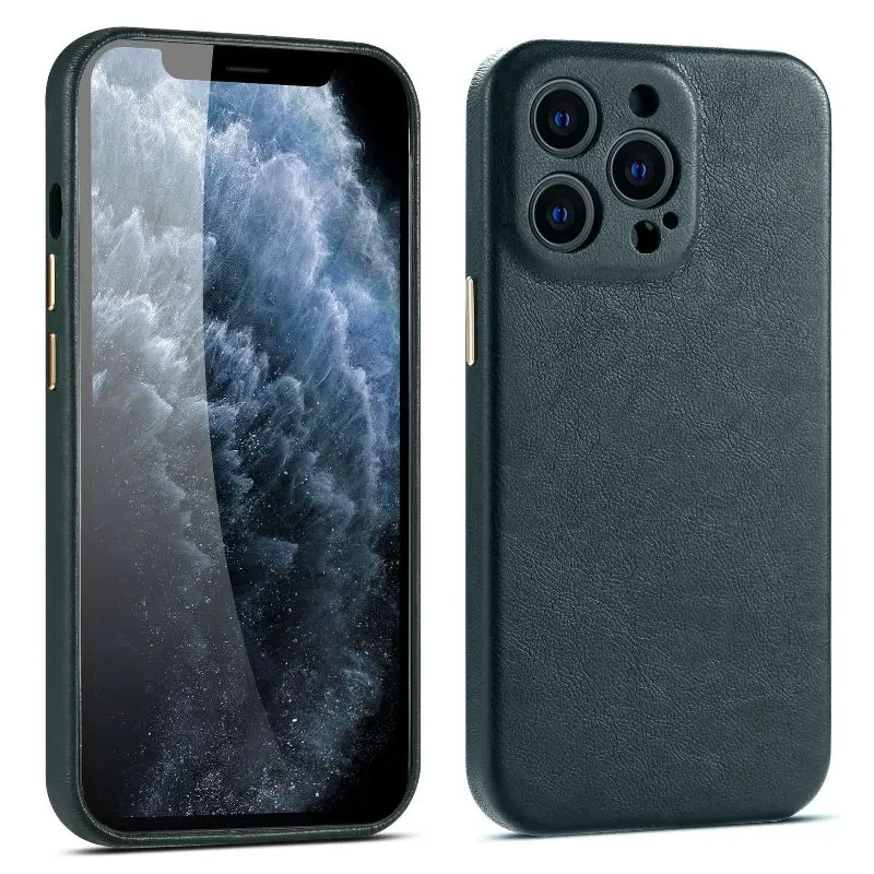 Retro Solid Color Matte Leather Phone Case For Samsung Galaxy S23 Ultra S22 Plus Shockproof 360° Full Protection Back Cover