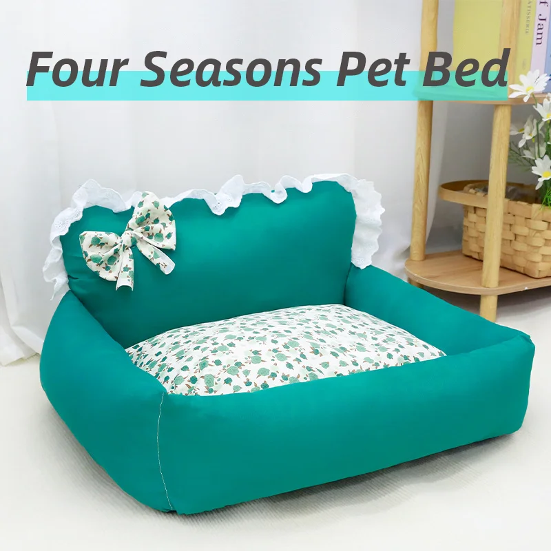 

Puppy special sofa dog bed four seasons Small Dog Cat nest Dog Sleeping Mat Soft Breathable Cushion Dog Bed Machine Washable