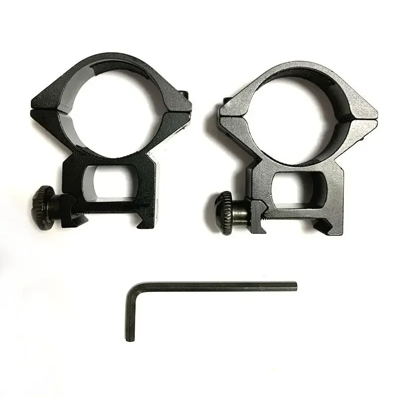 2 unids/pack 30mm anillo de montaje para mira telescópica táctica 20mm carril de cola de milano perfil alto para mira telescópica caza montaje linterna pista