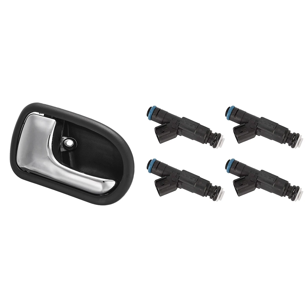 

A30M-1 Pcs Car Front Rear Interior Door Handle Left & 4 Pcs Fuel Injectors