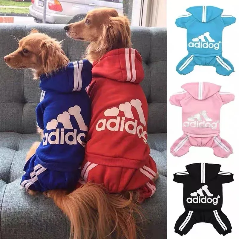 Dog Cat Clothes Sweatshirt Puppy Shih Tzu Sport Hoodie Outfits Four Legs Sweater