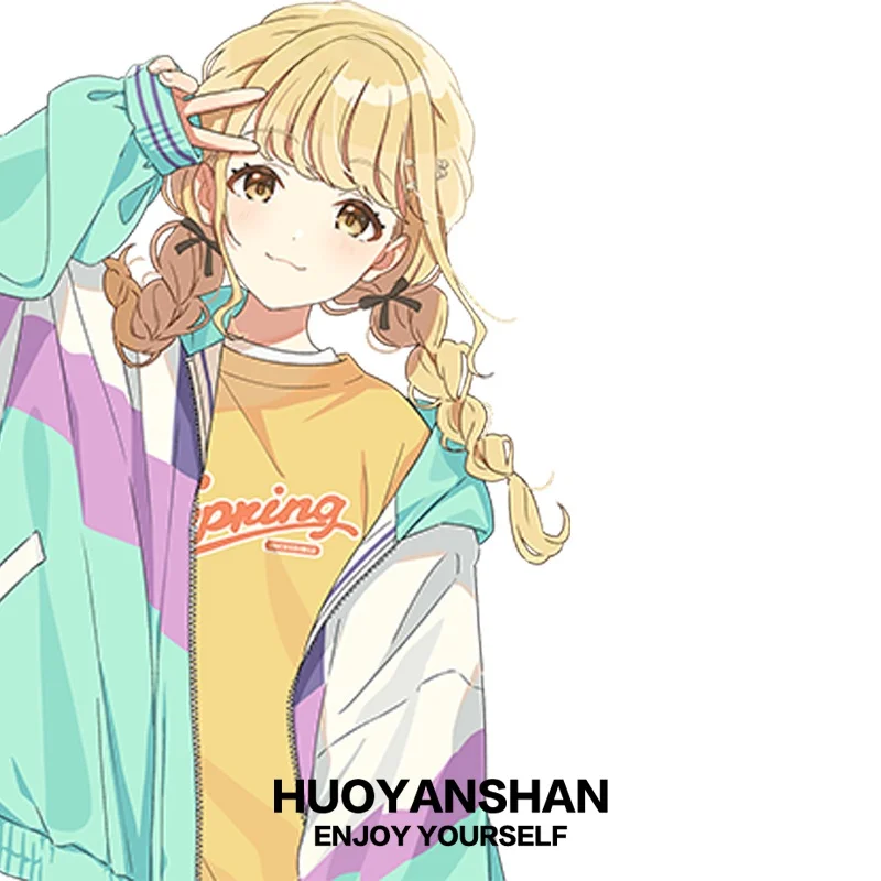 

Fleece Lined round Neck Hoodie Unisex Autumn Winter Cosplay School Idol Master Fujita Kotori Couples Matching Loose Fit Sweat...