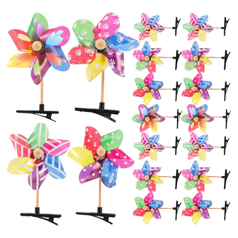25 fermagli per capelli mulino a vento per donne, accessori eleganti per clip per donne, ragazze, styling dei capelli, comode mollette, giocattoli