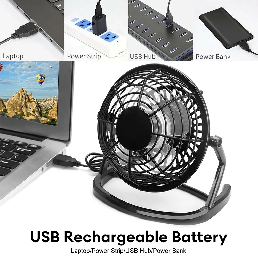 Mini USB Silent Fan Portable Desk Electric Fan Desktop Cooling Fans for Laptop Notebook Home Office Summer Cooling Fan 선풍기