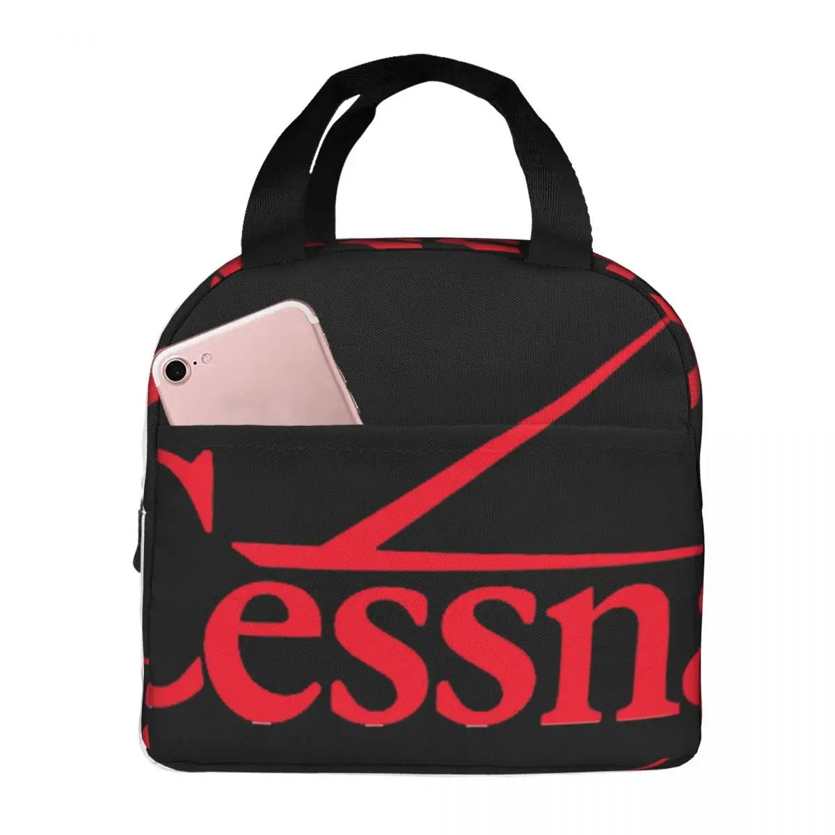 

CESSNA 185 SKYWAGON GRAPHICS Lunch Bag Unisex Portable Cooler Insulated Lunch Box Food Bento Box