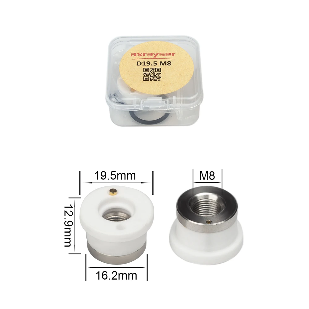 Original Raytools Laser Keramik M8 D19.5 H12.9 Düsenhalterungsring für 3D BT240S BM110 BM111 Faserlaser-Schneidkopf – Detail 7