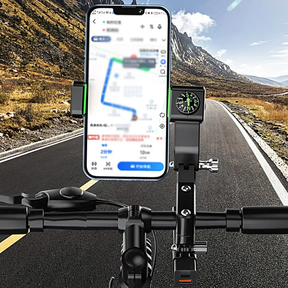 

Compass Phone Holder Convenient Lightweight Strong Compass Phone Holder Supplies for Rider