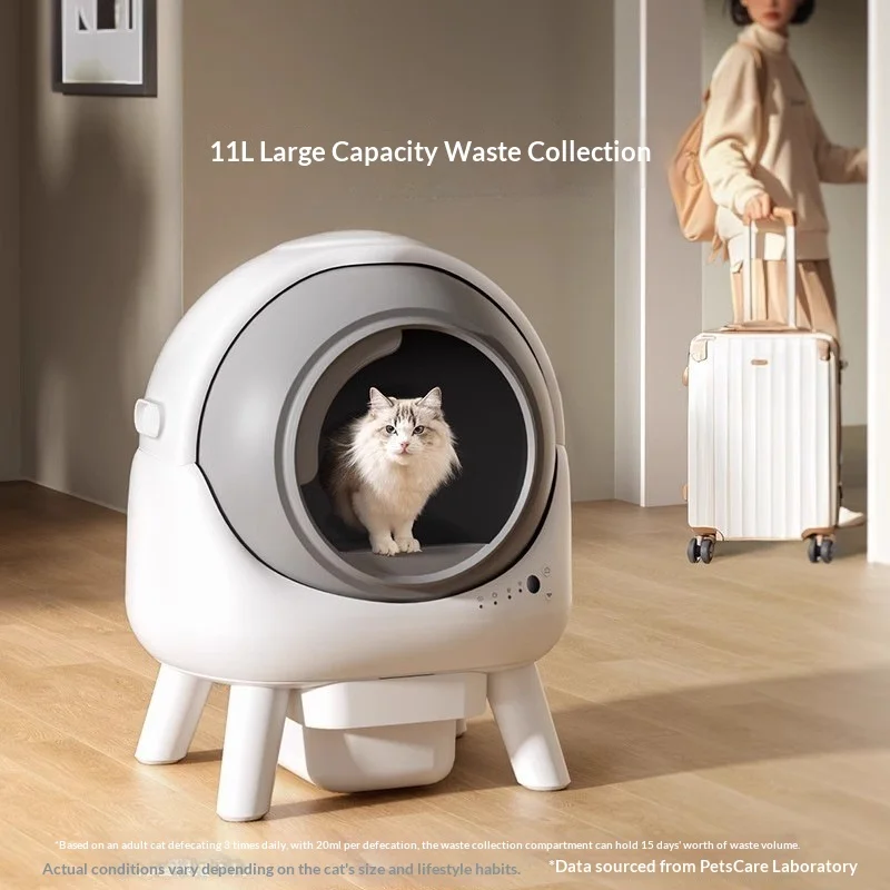 Caja de arena autolimpiable inteligente para gatos, control de olores - imagen 5