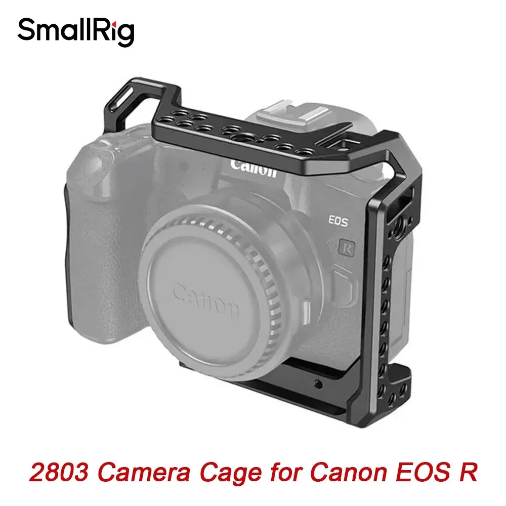 SmallRig Camera Cage for Canon EOS R with Cold Shoe Mount Thread Holes for Magic Arm Microphone Attach 2803