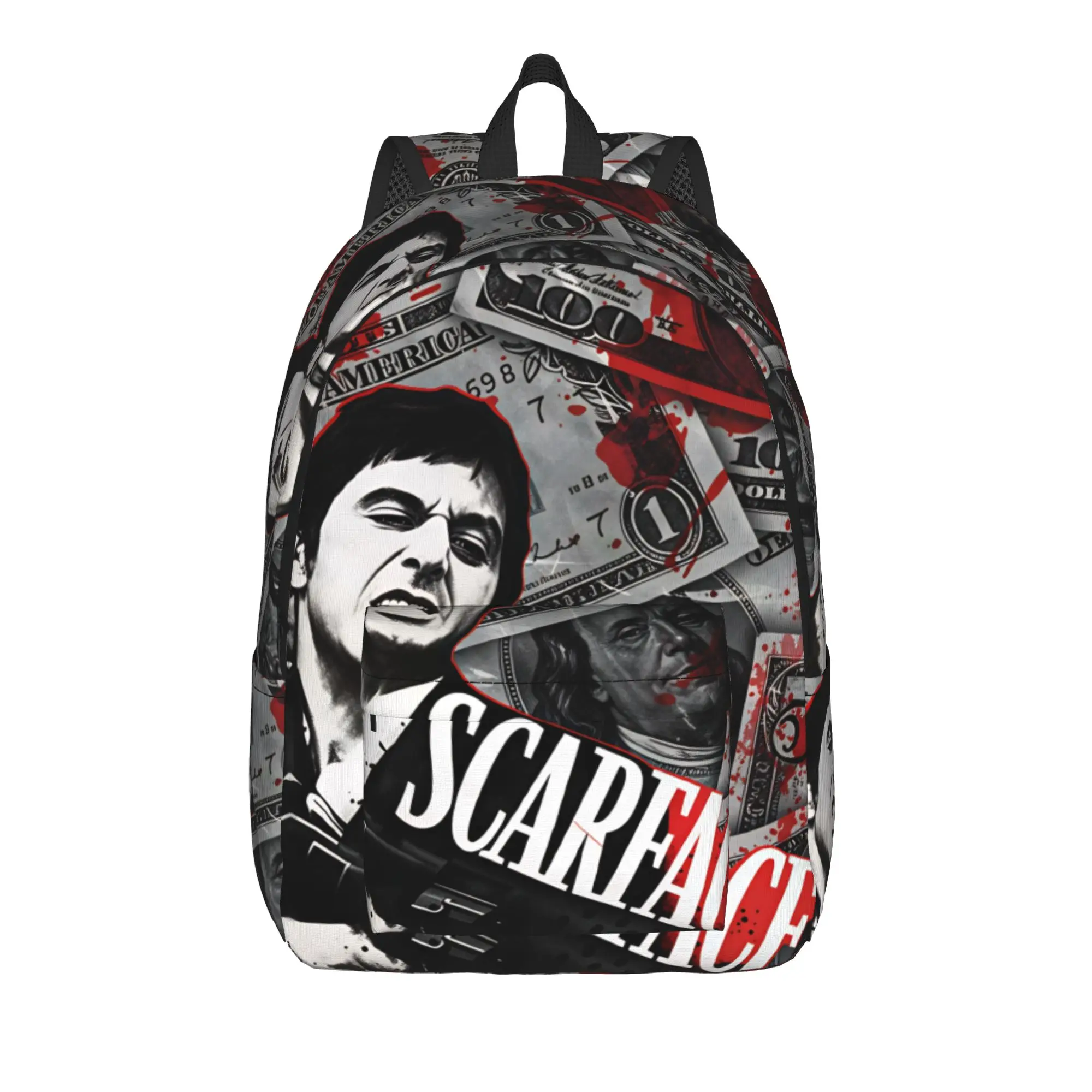 Scarface Backpack Men  Durable Backpacks Polyester Casual High School Bags Hiking Designer Rucksack
