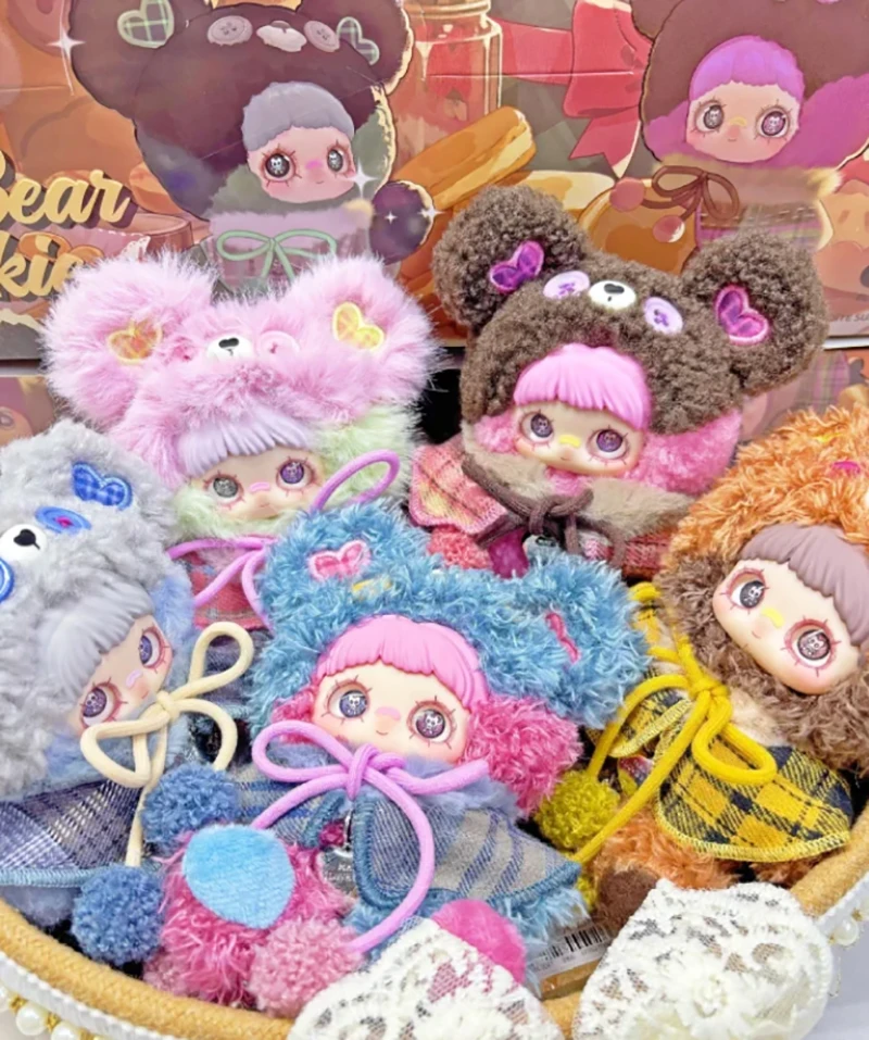 Maymei oso galleta Linda figura de vinilo caja ciega decoración de escritorio de moda mochila para niñas accesorio Idea de regalo de Navidad juguete acogedor