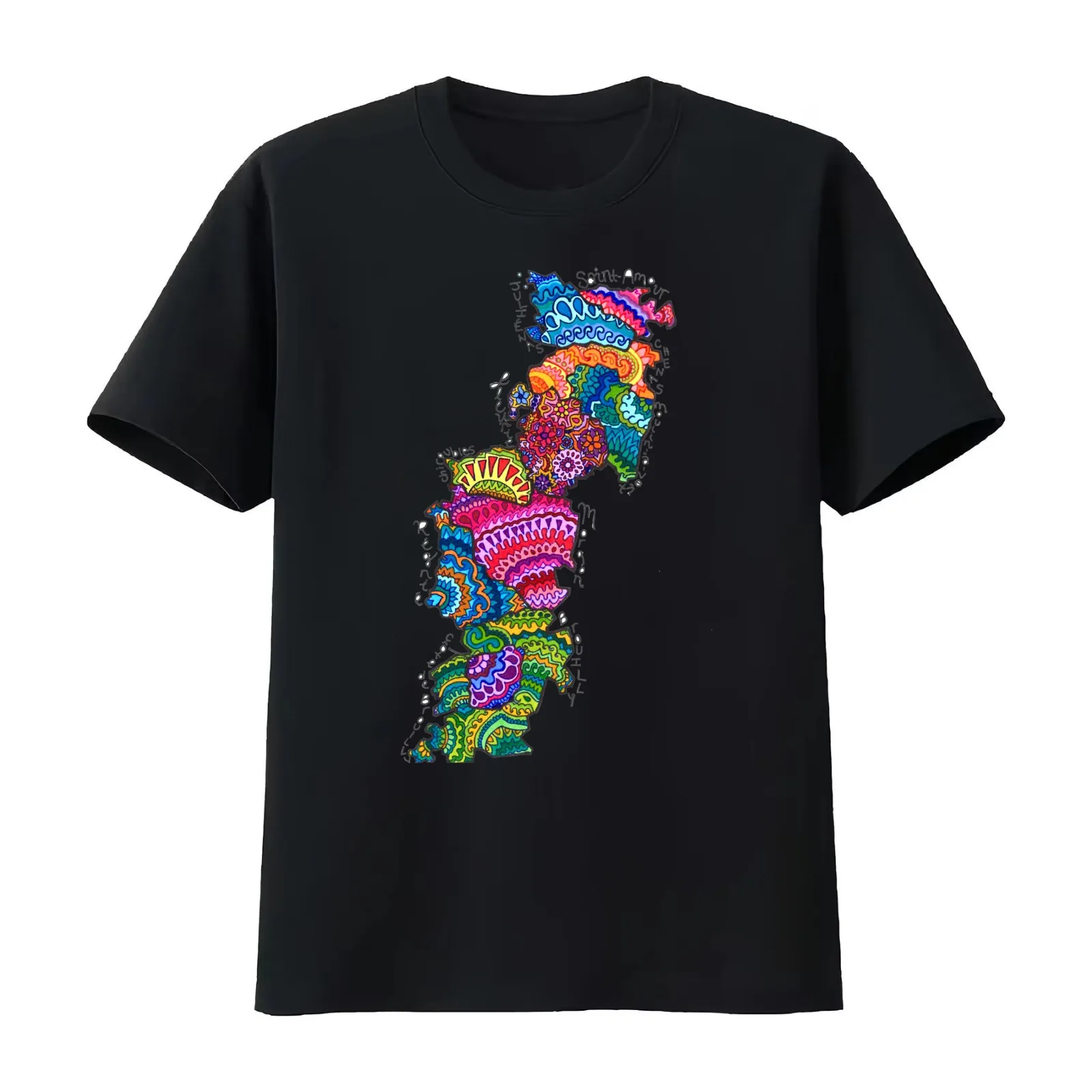 10 Beaujolais Crus Labeled T-Shirt Summer Casual Cotton Tee Oversized Streetwear Tops Unisex Men Women