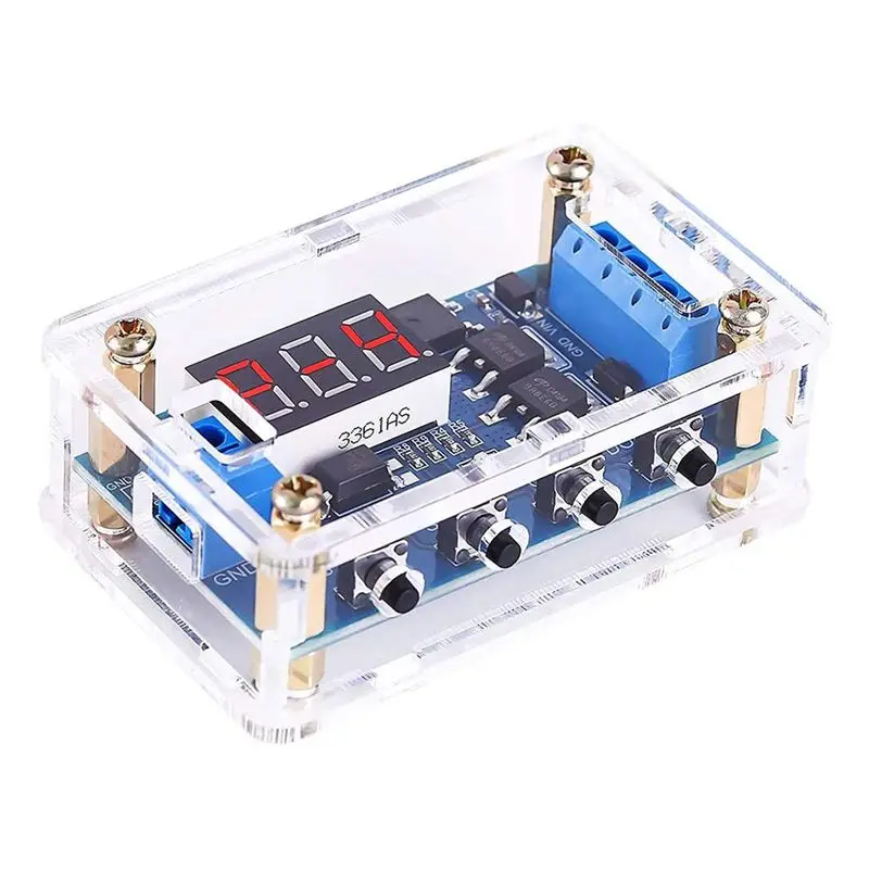 BHTS-J04 Timer Delay Relay DC 5V 12V 24V On Off Timer Module Trigger Cycle Dual MOS Delay Control Board With Digital Tube