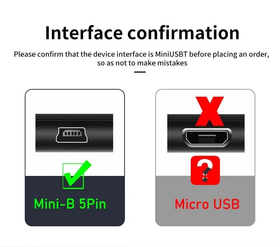 USB Type C to Mini USB Adapter Cable for Camera MP3 MacBook Pro USB-C to Mini-B Charging Power data cable Type C to USB mini-B image 3
