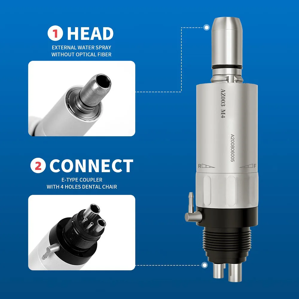 Azdent Low Speed Handstück Gegenwinkel Handstück gerades Handstück 135 Löcher Luft motor autoklav ierbar °c