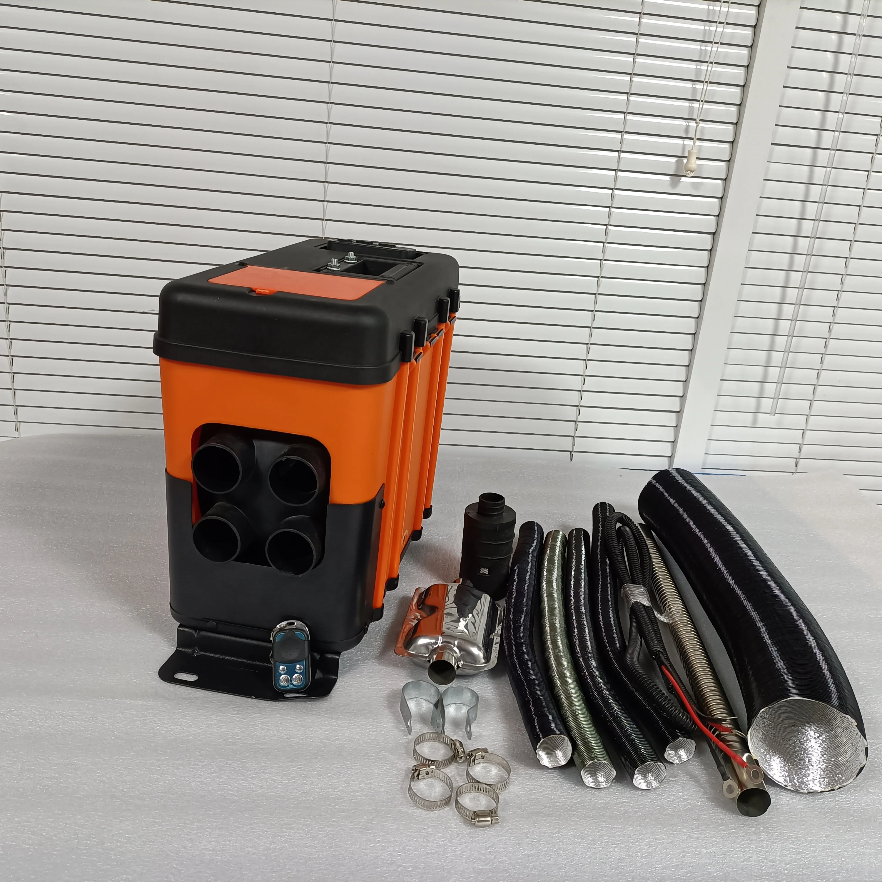 

12V High-Temperature Low-Consumption 2Kw 5Kw All-in-One Aluminum Housing Parking Air Heater New Radiator Type for AC Systems