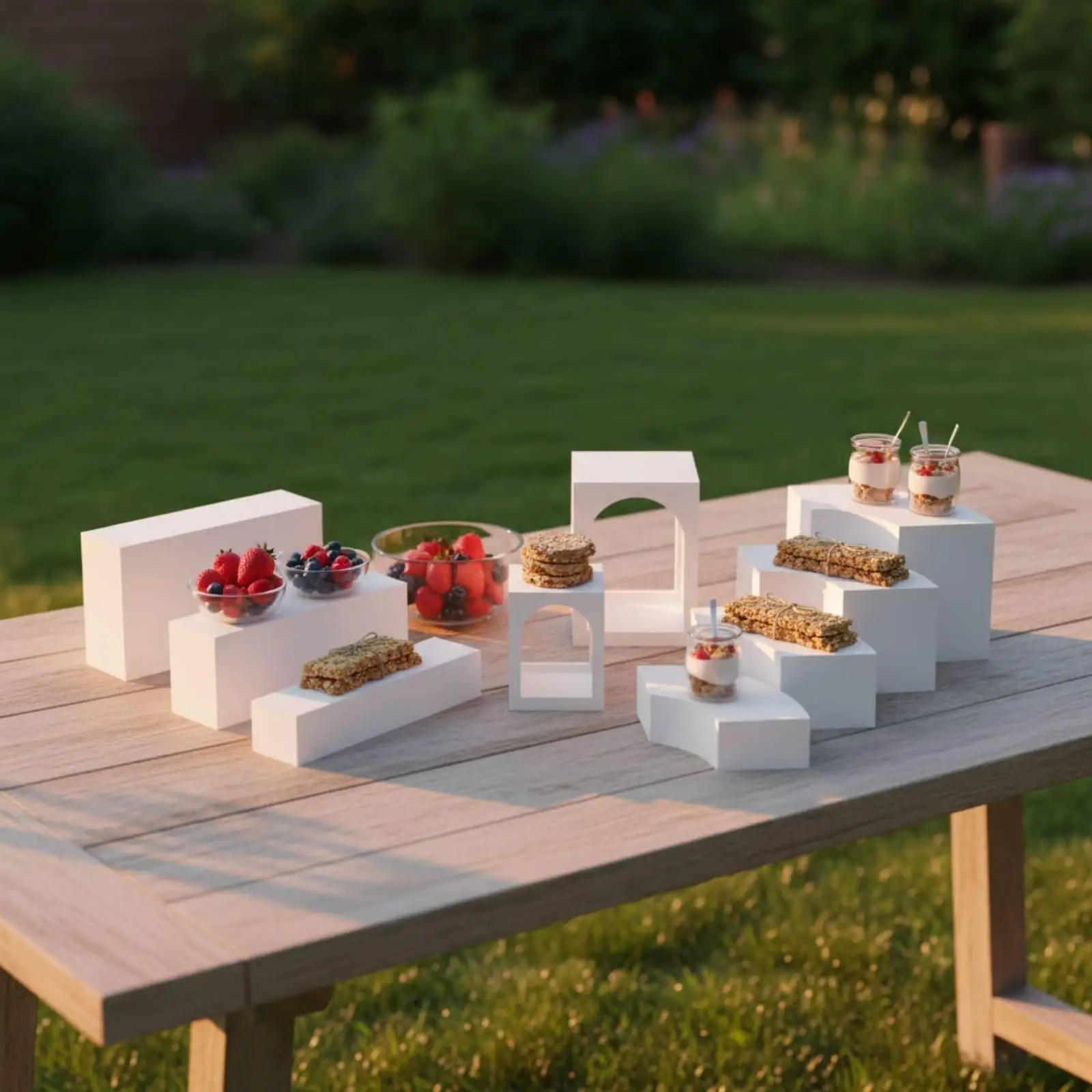 Acrylic Dessert Stand Multi Layer Pedestal Tiered Sweets Holder Table Setting Tray for Banquet Tea Break
