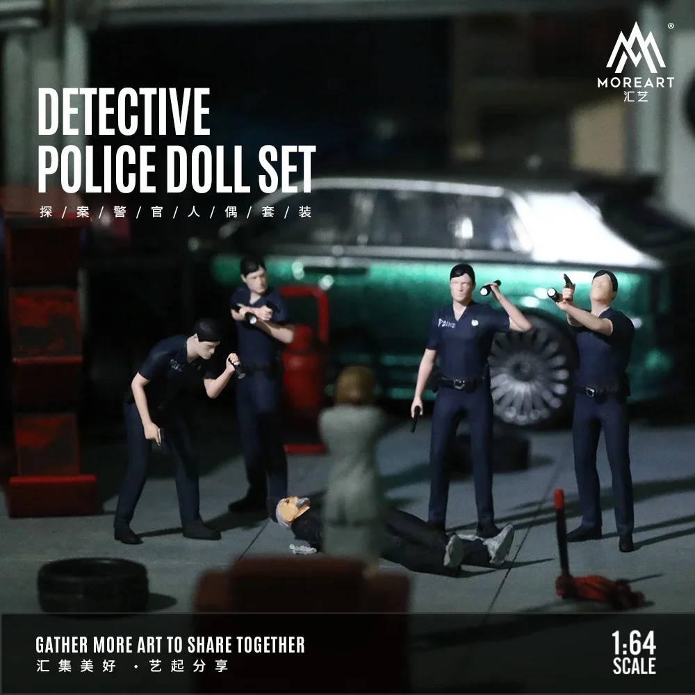 XT SET DI BAMBINI DI POLIZIA DETECTIVE 1:64 Display, collezione e regalo