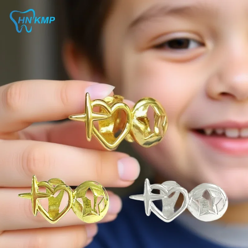 

1pcs Gold Silver Color Punk Hip Hop Hollow Heart Star Teeth Caps For Women Men Vintage Tooth Grills Jewelry Accessories