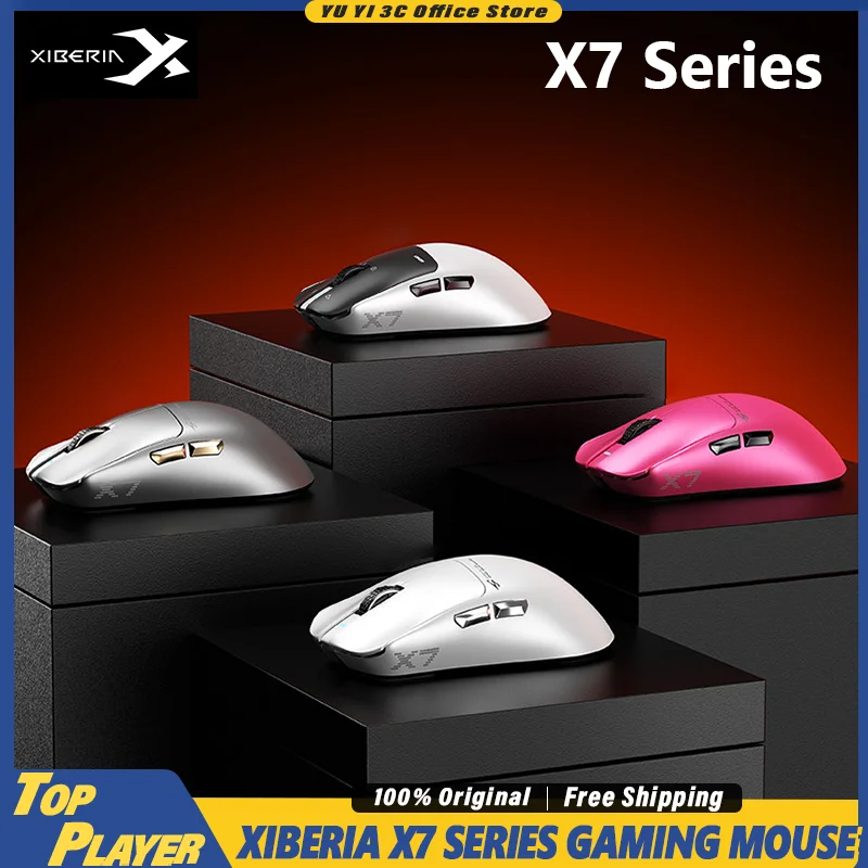 Siberia X7 Wireless Gaming Mouse Paw3950 Ace Sensor Ergonomic Lightweight Magnetic Charging For Pc Computer Gaming Office