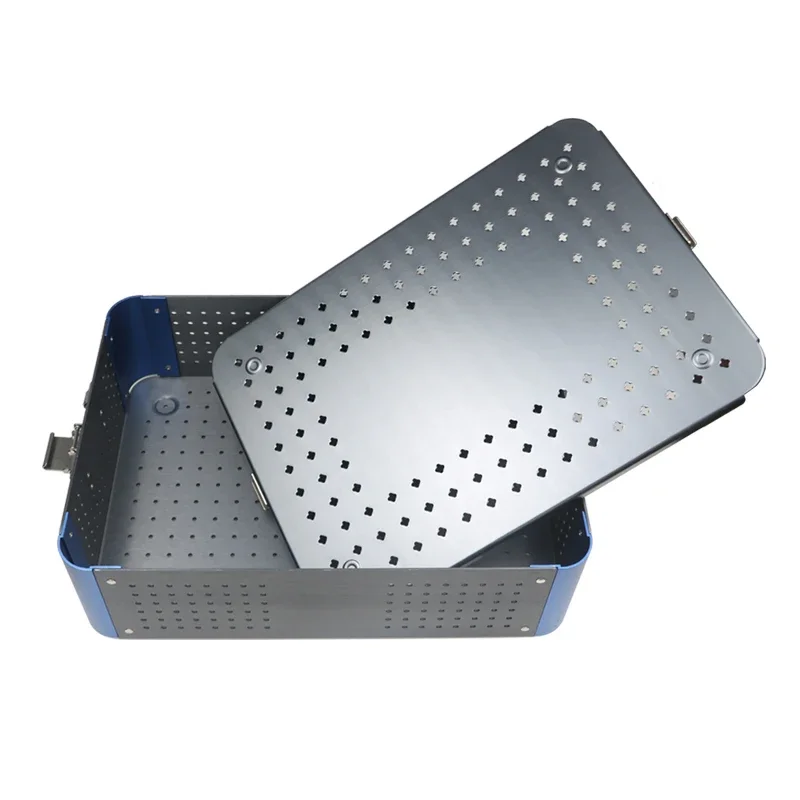 Disinfection Box Sterilization Box for Holding Instrument Sterilized Aluminium Alloy