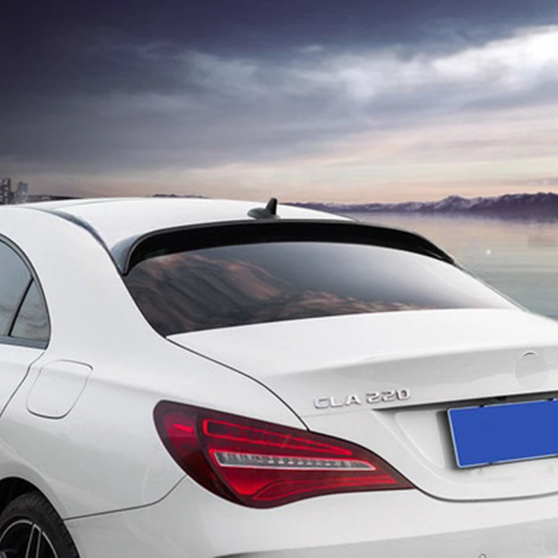 roof spoiler wing For Mercedes Benz 2013 to 2018 CLA C117 W117 Rear Window Roof Spoiler Wing High Quality ABS Tuning Accessories