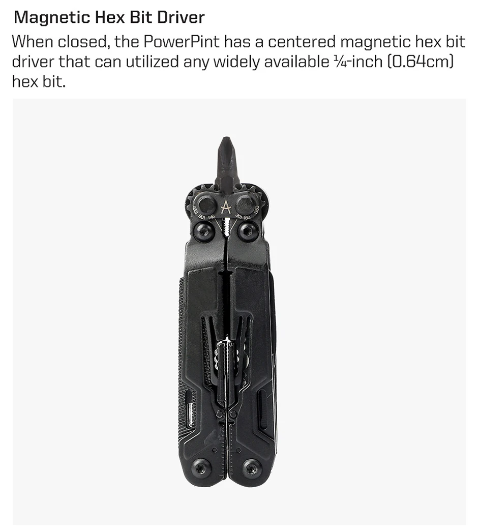 SOG 18 in 1 PowerPint Multitool Zange Klappmesser EDC Tragbares Multifunktionales Handwerkzeug für Camping, Angeln, Überleben und Reparaturen – Detail 11